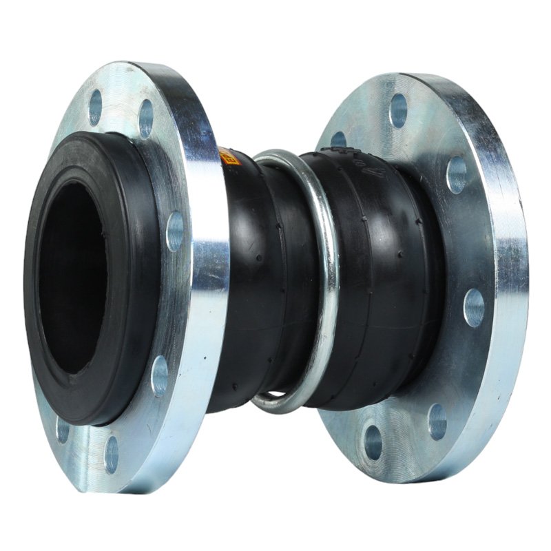 High Quality Flange Soft Connector Shock Absorbing Rubber Expansion Joint Double Ball Bellows