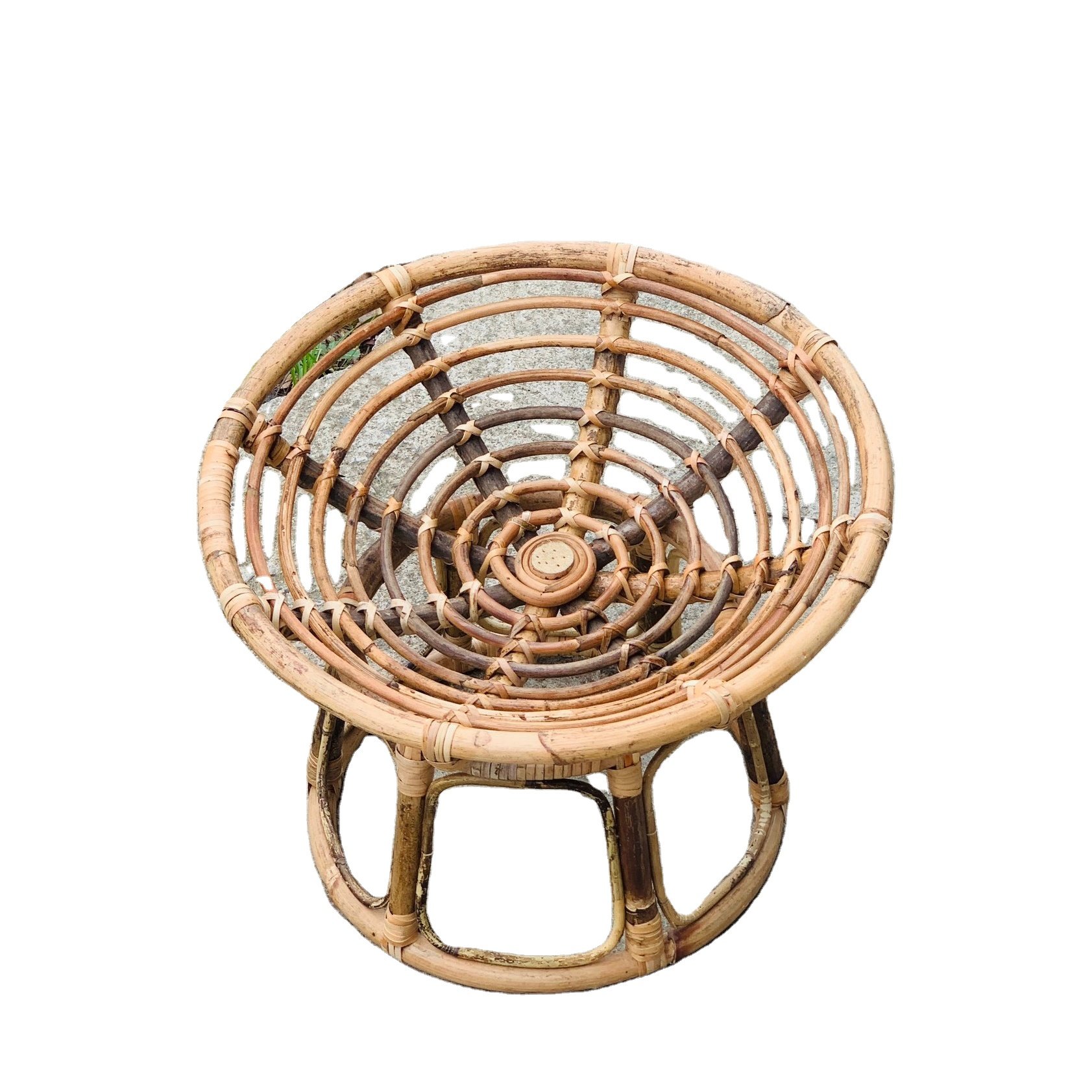 Rattan Papasan Chair for Kid Children Doll Playing