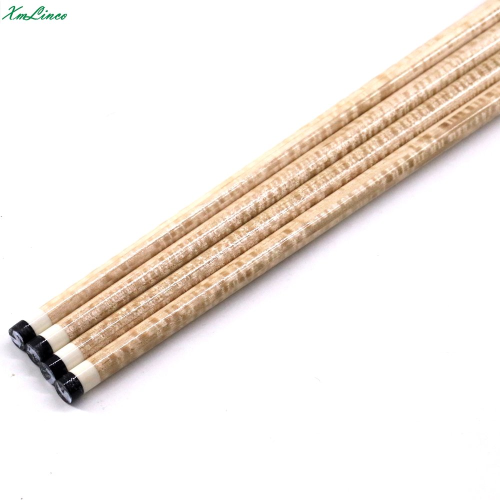 Xmlinco Customized 12 Pcs Laminated Curly and Curly Wood Billiard Carom Cue Shaft