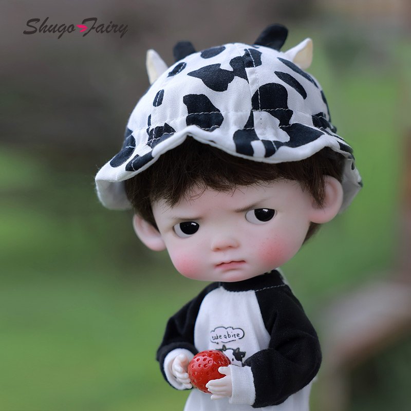 Shuga Fairy Niuniu 1/6 BJD Soft Toy Doll Exquisite Ball-Jointed Model with Pouted Expression Full Set of Toys