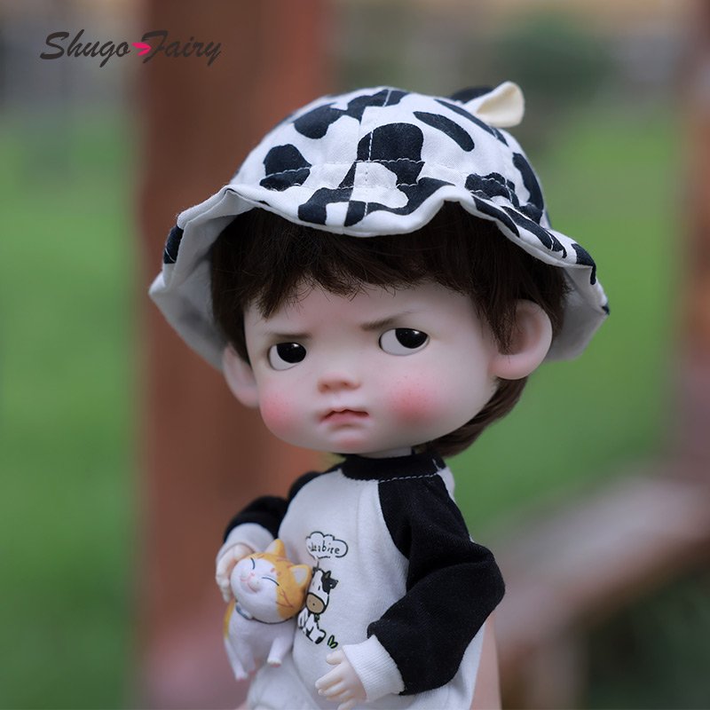 Shuga Fairy Niuniu 1/6 BJD Soft Toy Doll Exquisite Ball-Jointed Model with Pouted Expression Full Set of Toys