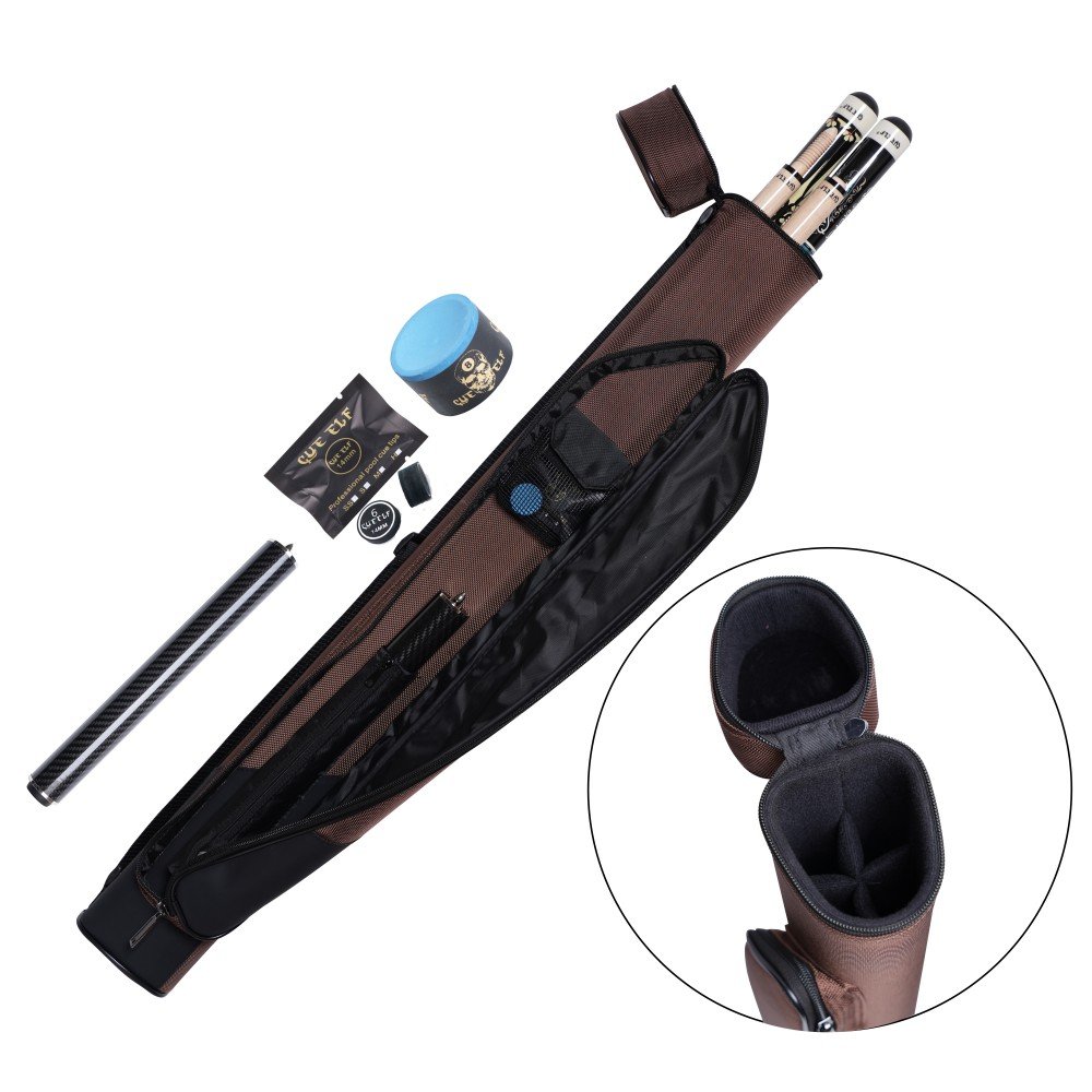 Xmlinco Expert 2x2 Deluxe Billiard Pool Cue Stick Carrying Case Billiard Cue Case Billiards Accessories
