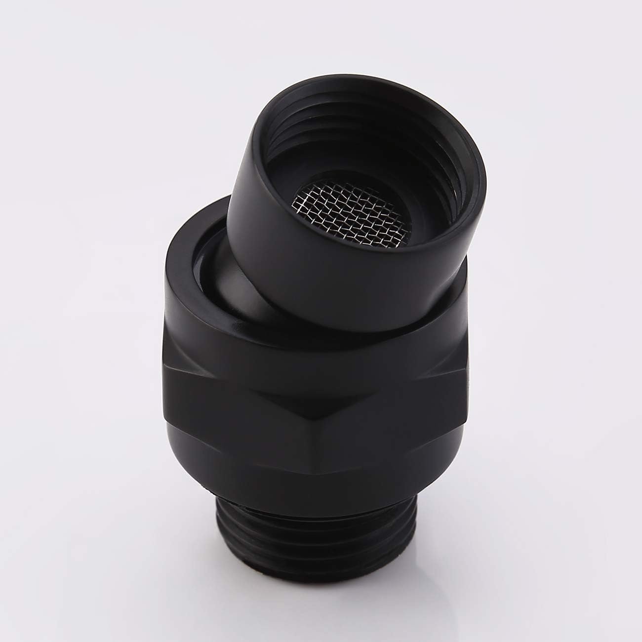Factory Black Brass Shower Head Swivel Ball Connector Ball Joint Adapter Adjustable Shower Arm Extension Universal Component