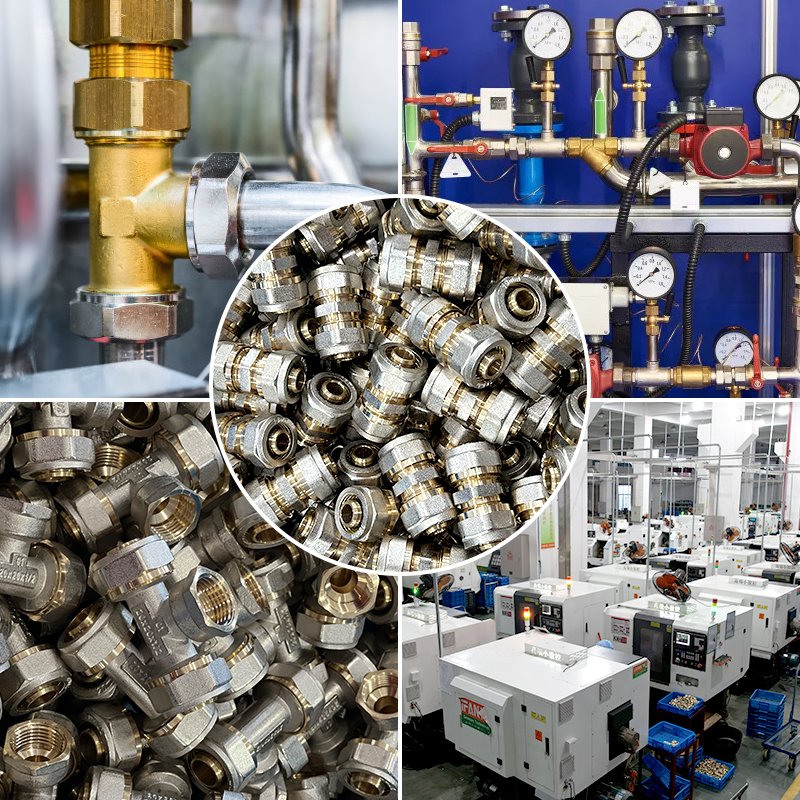 IFAN ISO15875 Forged 1/2" 3/4" 1" Female Male Thread Brass Compression Fittings for Pex Pipe