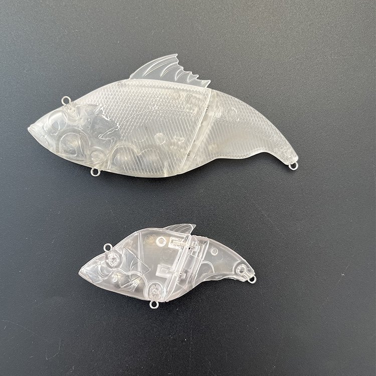 Tiny 7.5cm 13g 2 Joints Vatalion Swimbait Unpainted Swimbait Megass With 3 Bearing Ball Inside
