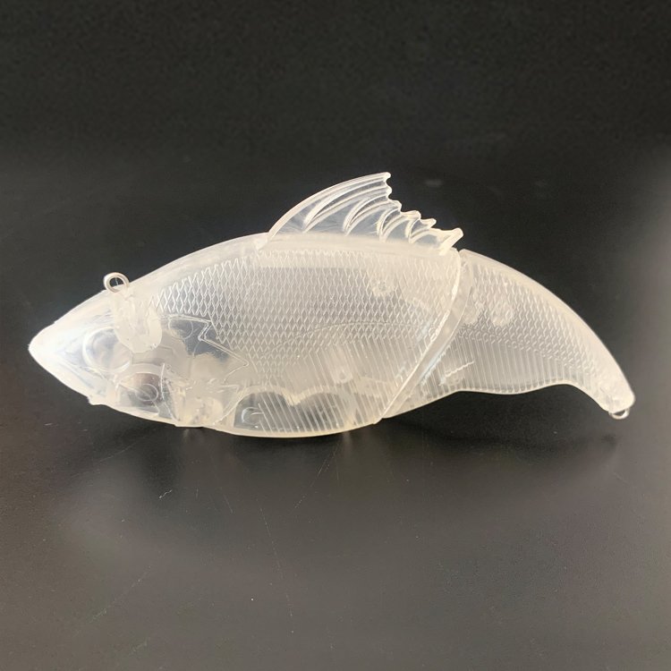Tiny 7.5cm 13g 2 Joints Vatalion Swimbait Unpainted Swimbait Megass With 3 Bearing Ball Inside