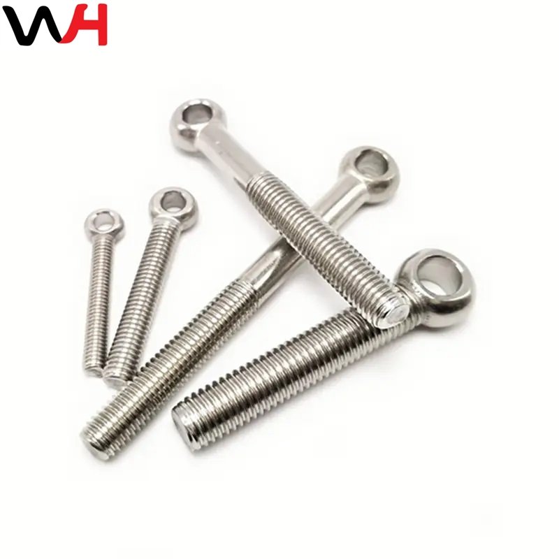 China Factory Supply Carbon Steel Zinc Plated Eye Bolt Threaded Rod End with High Quality Stainless Steel Eye Bolt