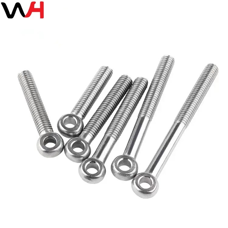 China Factory Supply Carbon Steel Zinc Plated Eye Bolt Threaded Rod End with High Quality Stainless Steel Eye Bolt