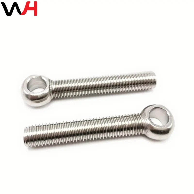 China Factory Supply Carbon Steel Zinc Plated Eye Bolt Threaded Rod End with High Quality Stainless Steel Eye Bolt