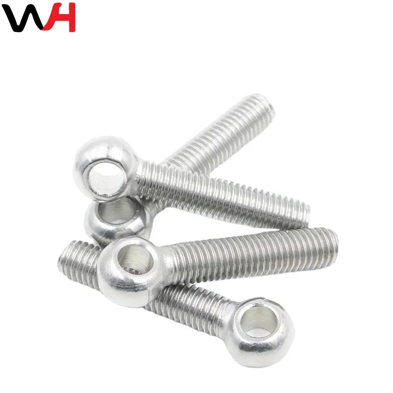China Factory Supply Carbon Steel Zinc Plated Eye Bolt Threaded Rod End with High Quality Stainless Steel Eye Bolt