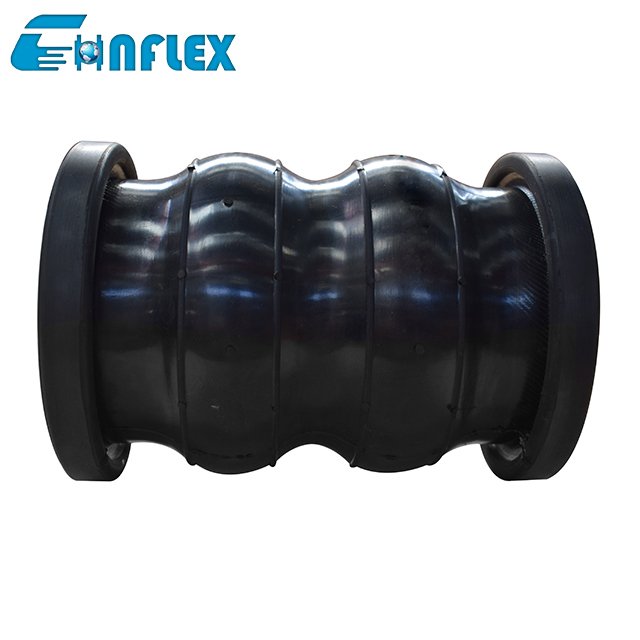 Flange Double Ball Flexible Bellow Rubber Expansion Joint with Ring