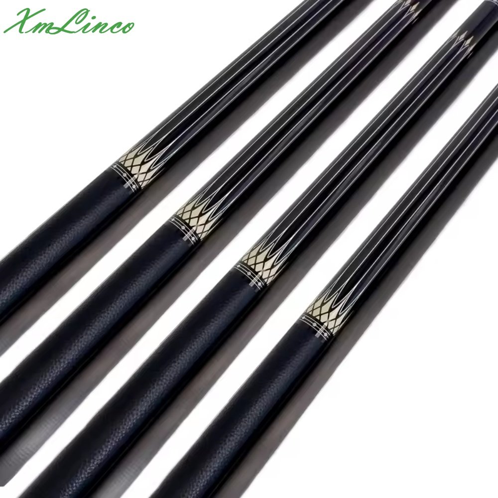 Xmlinco Real Leather Warp Billiard Pool Cue Carbon Fiber Shaft 1/2 Split Cue12.5mmTip Size High Technology High Grade Sticker