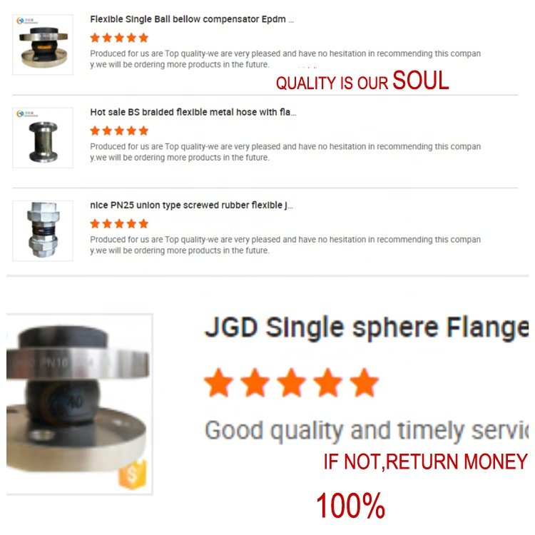 Free Sample Single Ball Flanged Flexible Rubber Compensator Joint Oil Pipeline Water Pipeline 3 Years Equal Forged Round CN;HEN