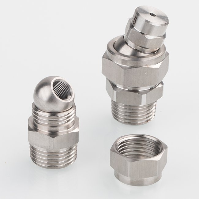 Stainless Steel Adjustable Swivel Nozzle Universal Seat Metal Ball Nozzle Accessories