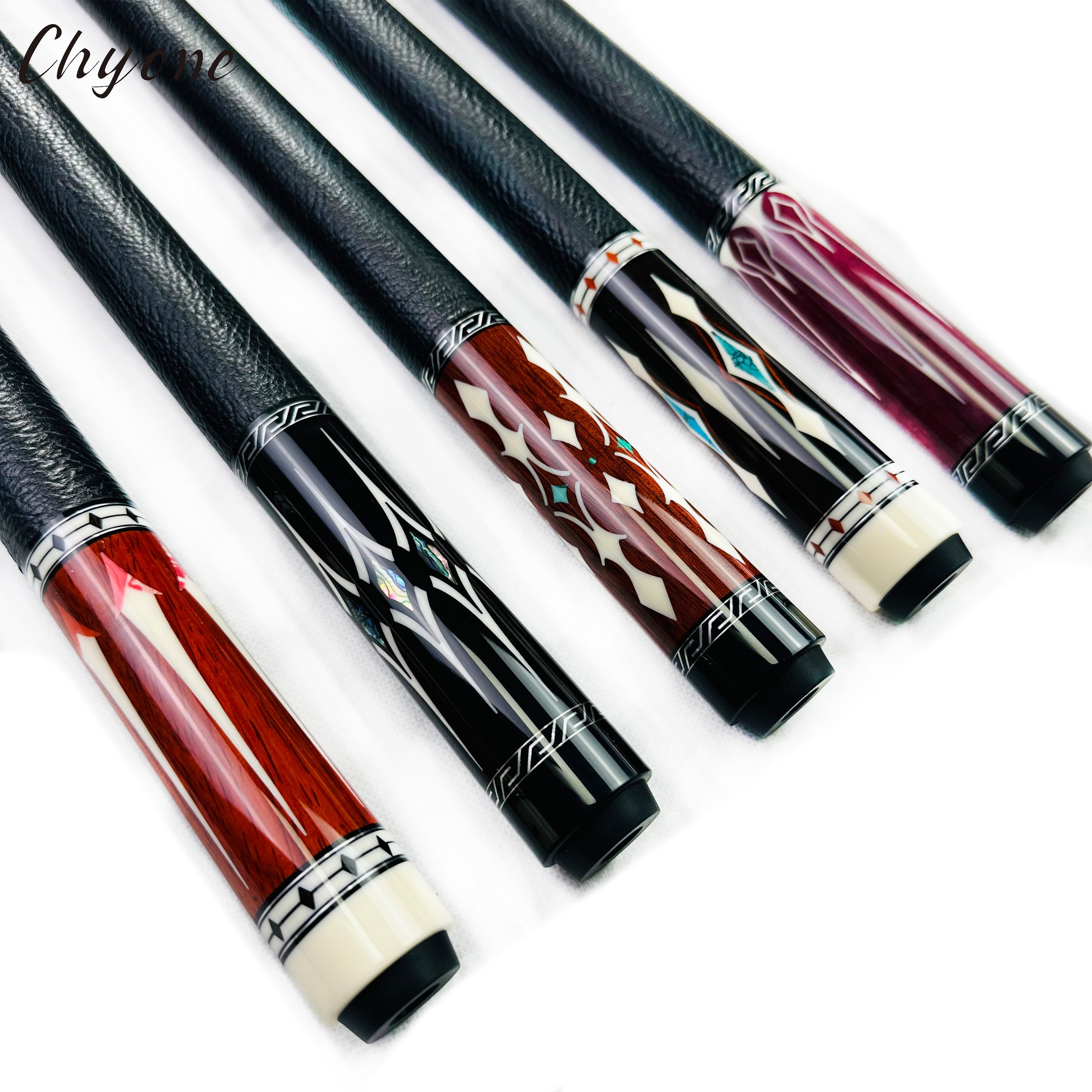 Billiard Cues Chyone Radial Joint Canadian Hard Maple Carbon Core Shafts Straight Handmade Inlay Cues Pool Cues