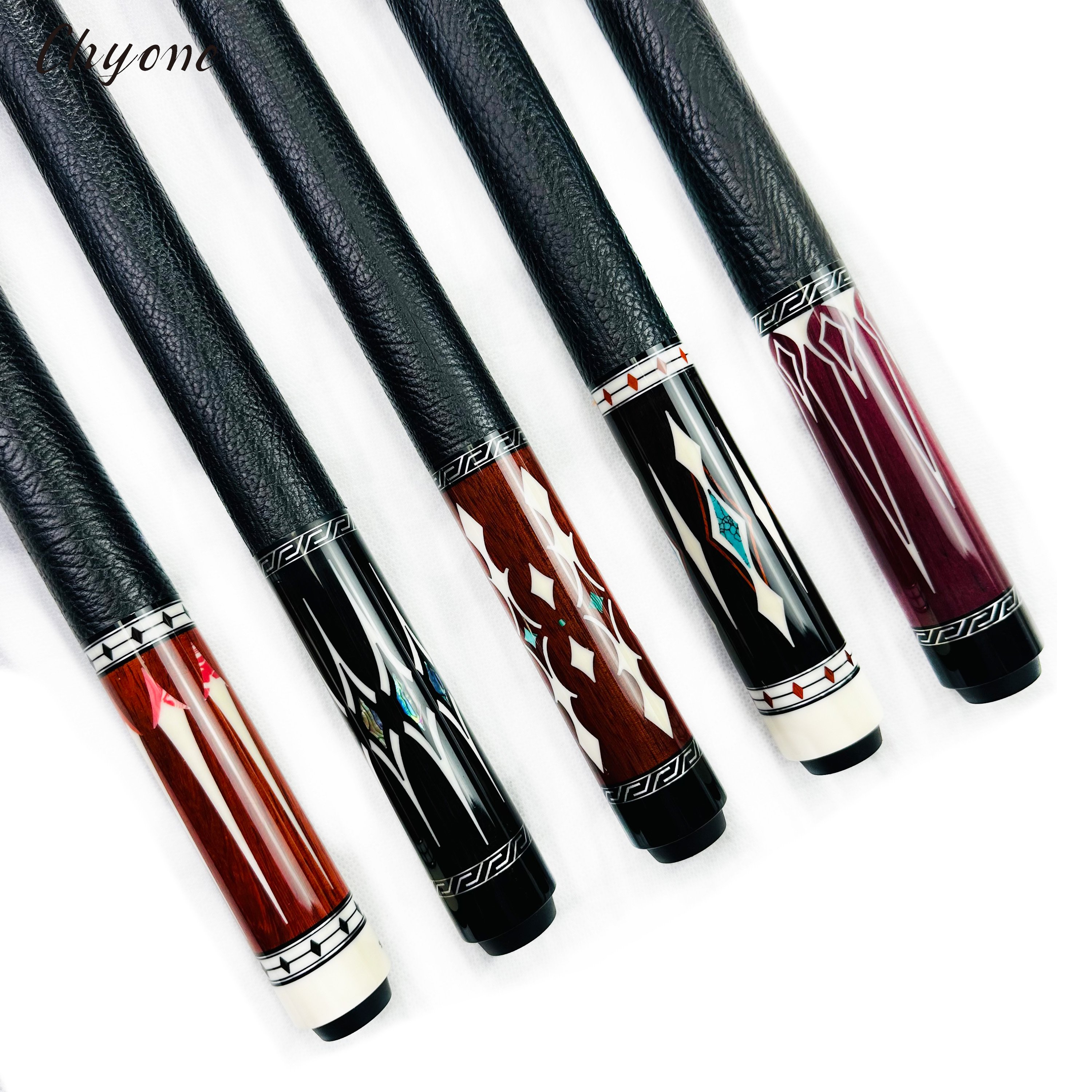 Billiard Cues Chyone Radial Joint Canadian Hard Maple Carbon Core Shafts Straight Handmade Inlay Cues Pool Cues