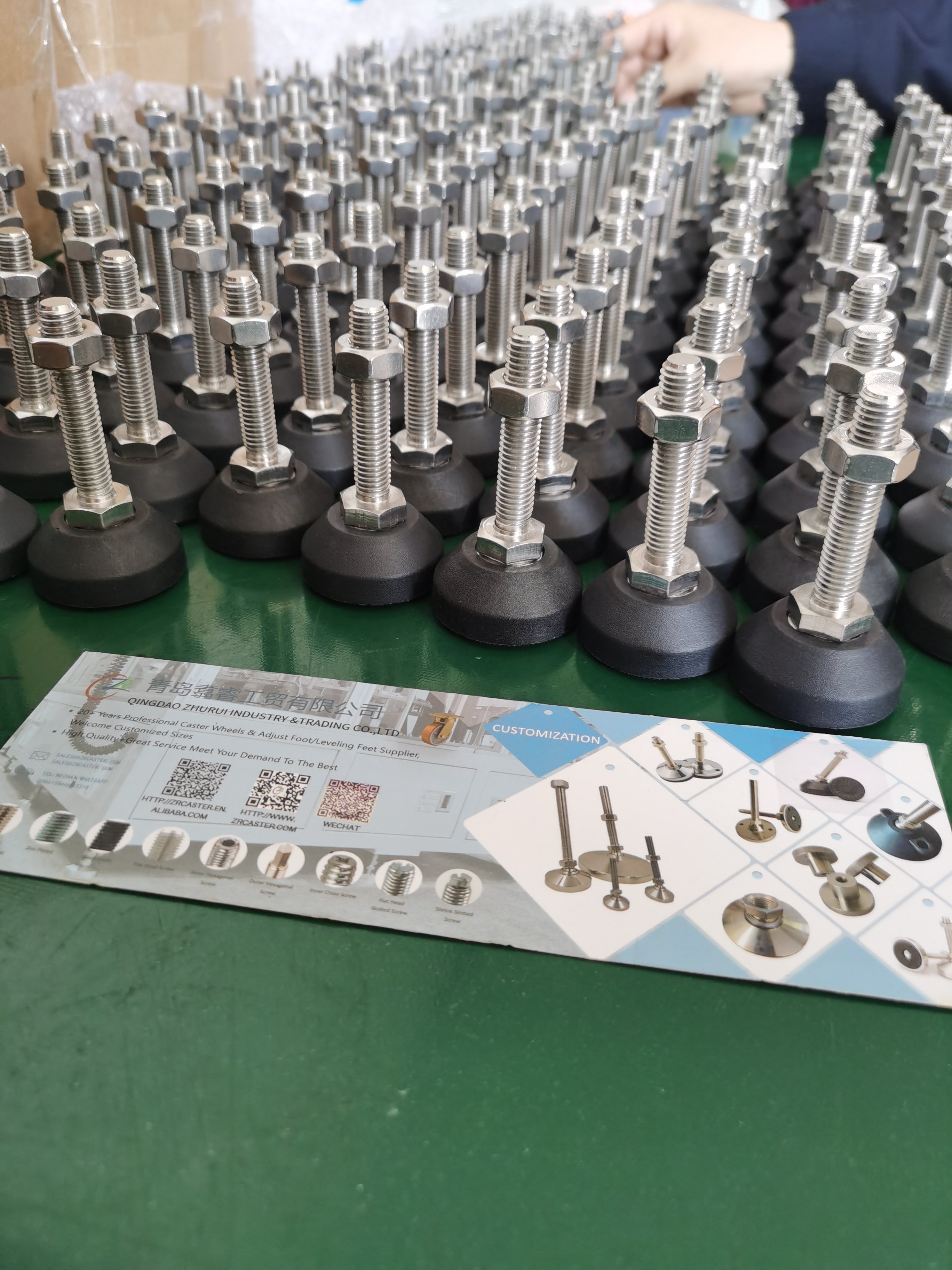 Customized M8 M10 M12 M14 M16 M20 M24 Heavy Duty Capacity Industrial Leveling Foot Adjustable Feet
