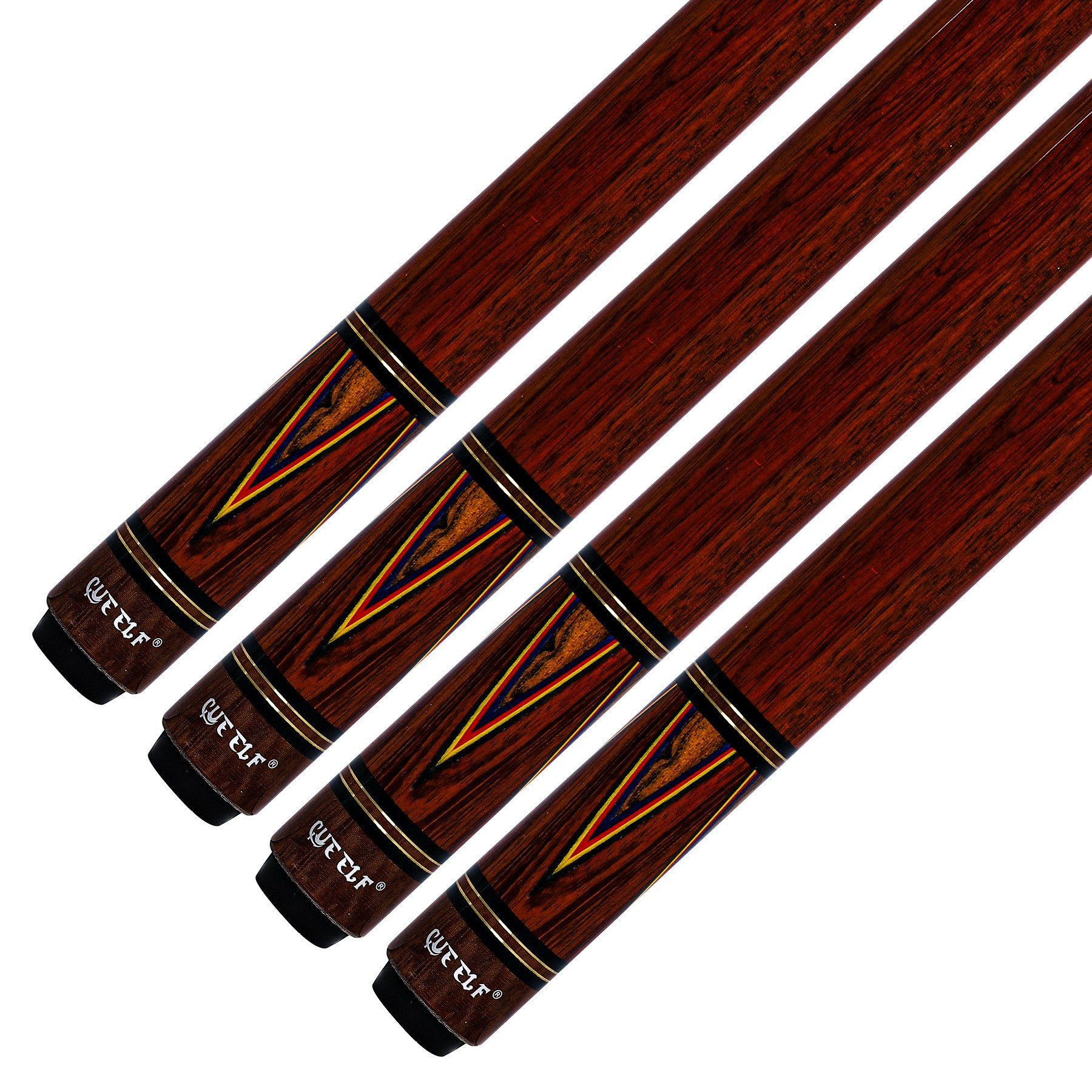 High Quality Low Deflection Carom Sticker Cue Billiard Cue Stick Cocobolo Maple Wood Korea 3 Cushion Billiard Sport Cue Stick