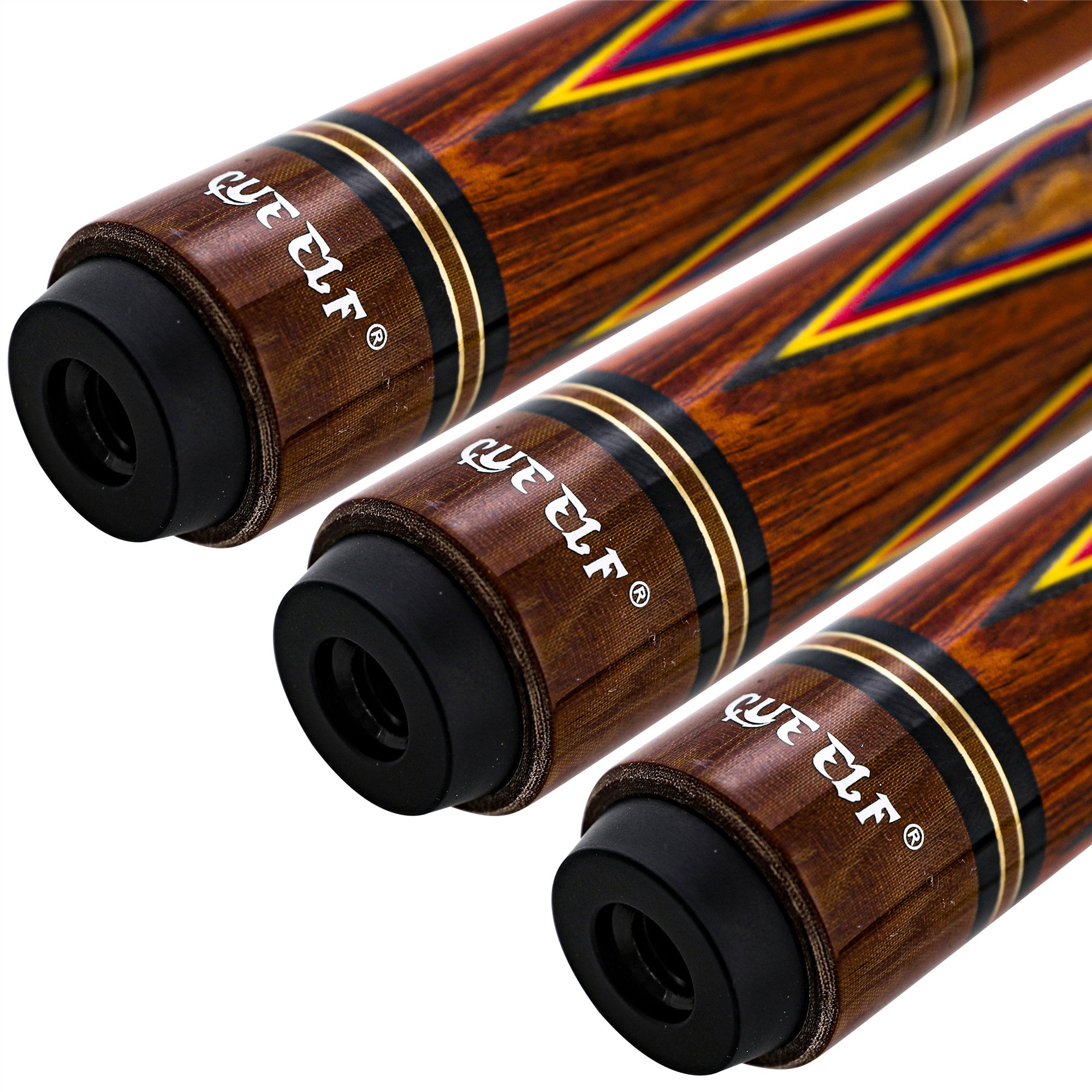 High Quality Low Deflection Carom Sticker Cue Billiard Cue Stick Cocobolo Maple Wood Korea 3 Cushion Billiard Sport Cue Stick