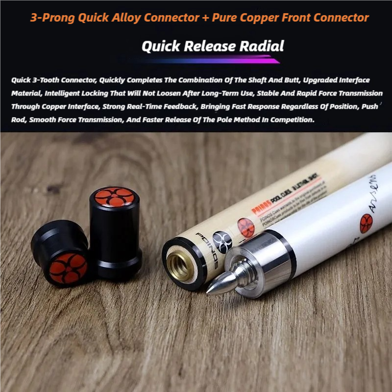 Hot Sell Center Joint Quick Release Preoaidr High Quality 9 Ball Pool Cue With Protective Cover