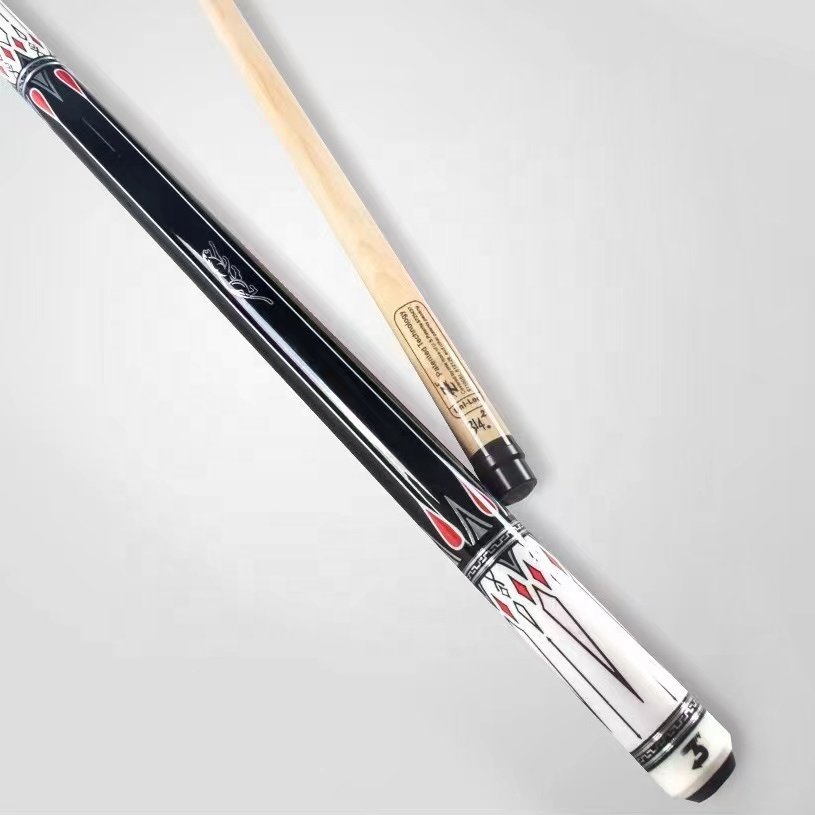 High-End 58-Inch 1/2-PC Maple Wood Premium Quality Billiard Cue Uni-Loc Joint Sticks Cue Joint Protector Sale for Pool Sports