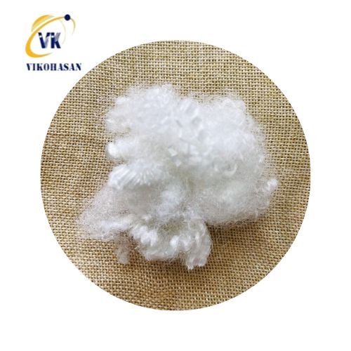 Largest Supplier Vikohasan Fiber Factory for Solid Dry White Recycled Fiber for Geotextile Fabric Matress Carpet