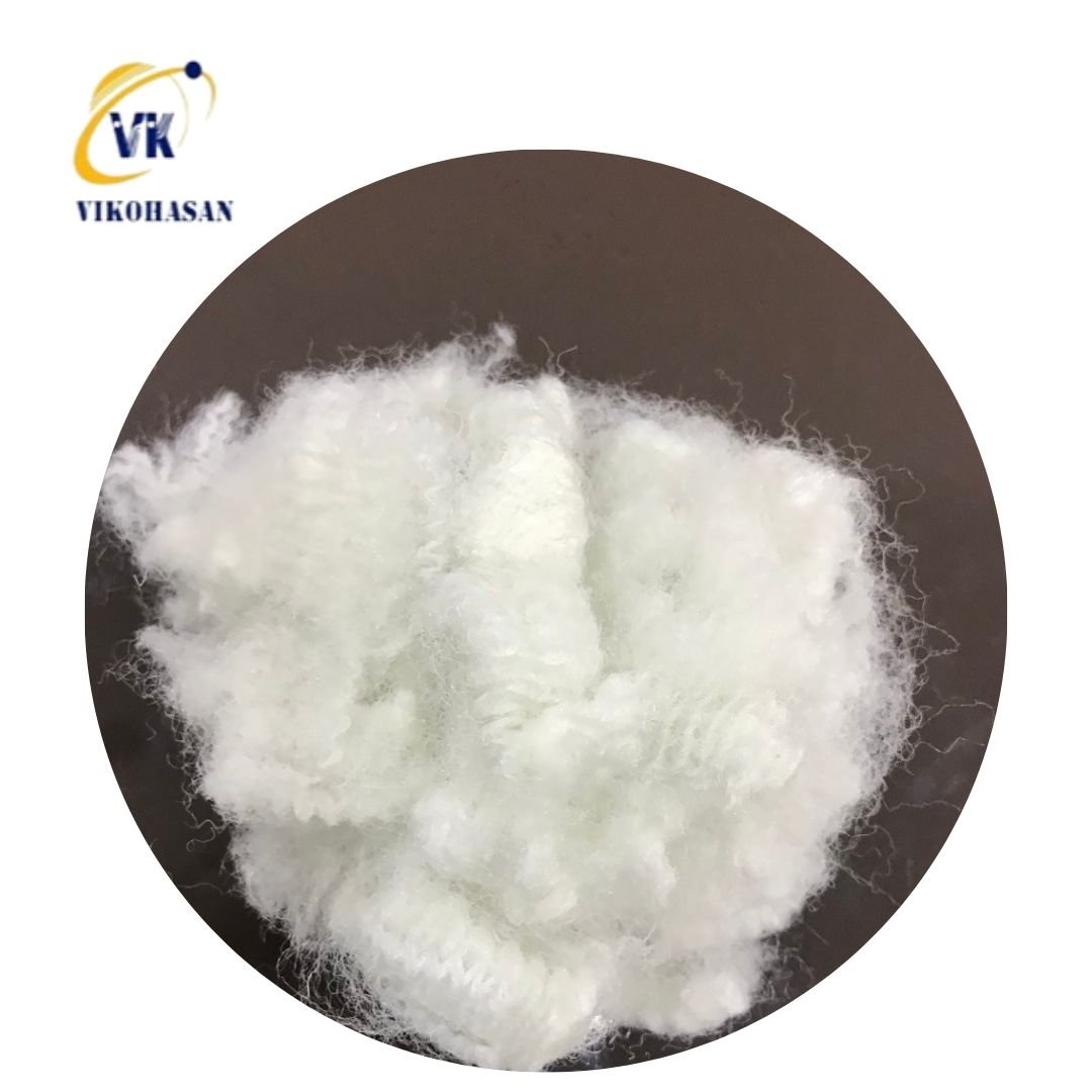 Largest Supplier Vikohasan Fiber Factory for Solid Dry White Recycled Fiber for Geotextile Fabric Matress Carpet