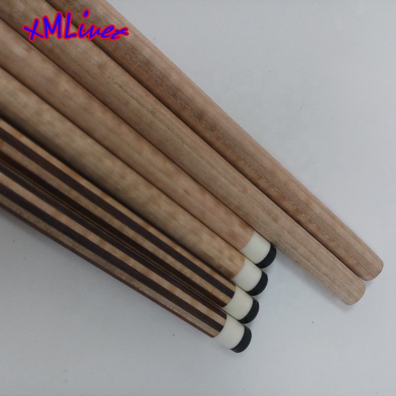 Half-finished/finished 12Pieces Tiger Maple/cocobolo Wood Laminated Technology Pool Cue Shaft for Billiards Cues/carom Cues