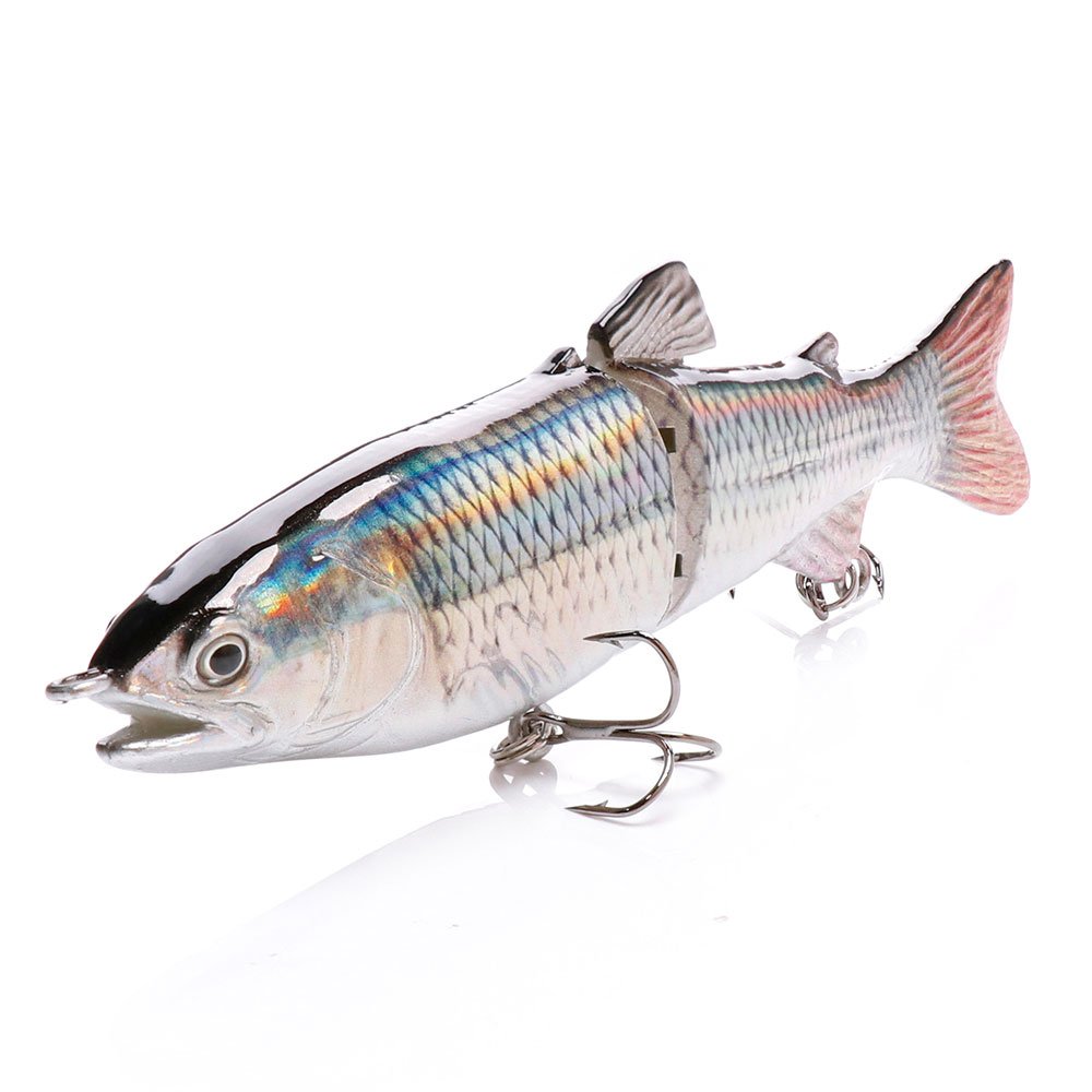 Private Label 120mm 23.3g Built-in Steel Ball Abs Plastic Hard Bait 2 Segmented Jointed Swimbait Lure Fishing