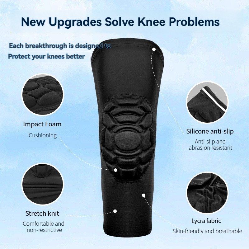 Safety Basketball Leg Compression Sleeve Knee Elbow Support Sports Knee Pads Elbow and Knee Guards