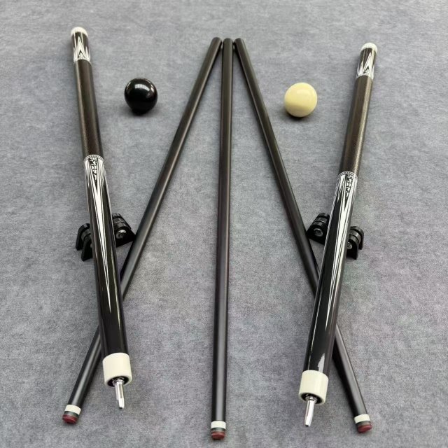 Revolutionary Carbon Fiber Cues: Zero Vibration + Ergonomic Grip for 9-Ball Glory