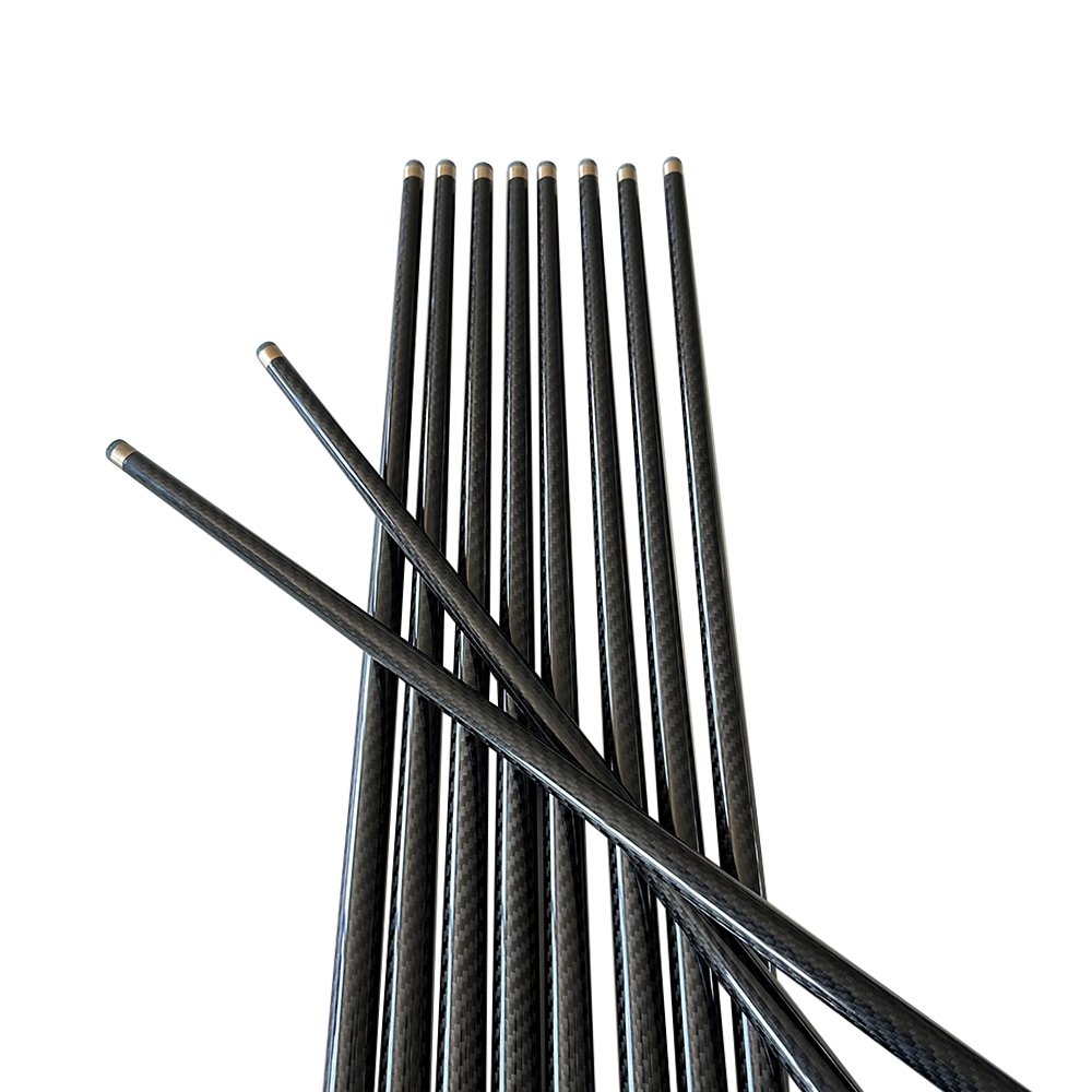 Professional 9 Ball 1 Section Carbon Fiber Pool Cue Billiard Cues Stick With Metal Joint and Premium Tip