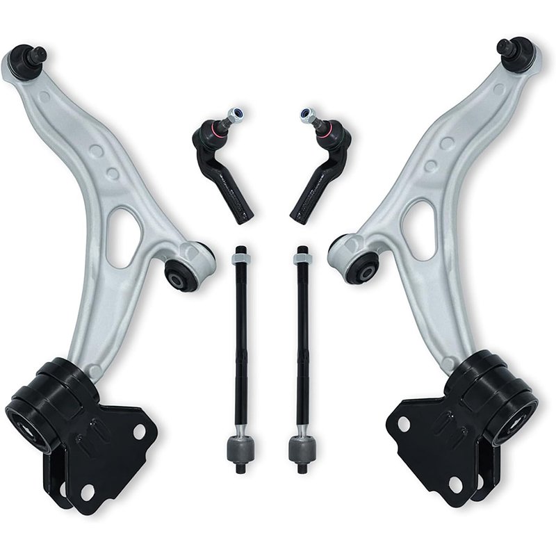 K622753 K622788 Front Lower Control Arm Ball Joint Tie Rod Suspension Kit Set Replacement for 2012 - 2017 Ford Focus