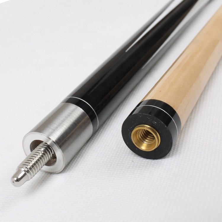 TQG-YH-075 Stick 13mm Tip Carbon Fiber Butt Sleeve for Snooker Billiards Hot Selling 1/2 Jointed Maple Wood 57-Inch Pool Cue