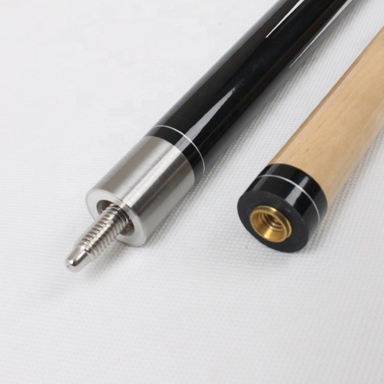 TQG-YH-075 Stick 13mm Tip Carbon Fiber Butt Sleeve for Snooker Billiards Hot Selling 1/2 Jointed Maple Wood 57-Inch Pool Cue