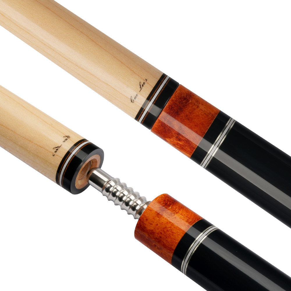 OMIN Billiard Pool Cue Maple Single Technology Shaft 3/8*8 Radial Pin 12.5mm Tip Embedded Carbon Fiber Tube for Black 8