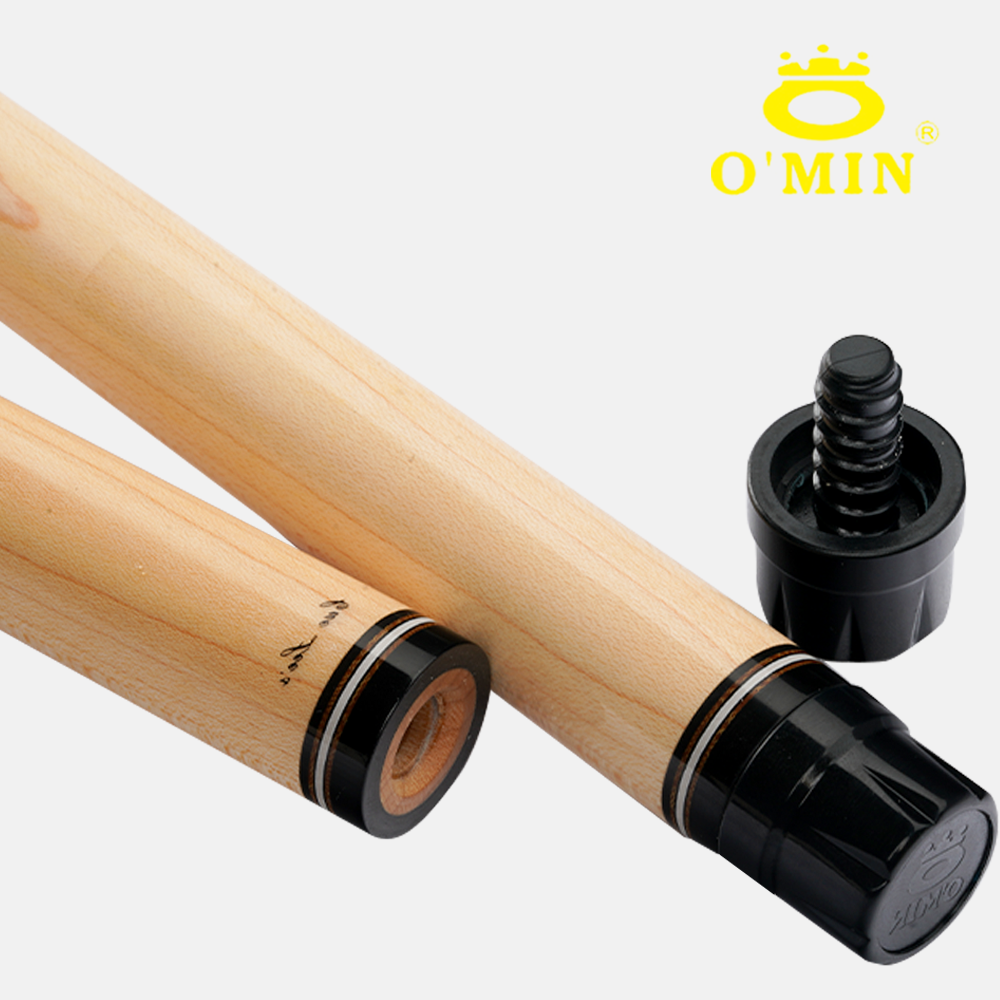 OMIN Billiard Pool Cue Maple Single Technology Shaft 3/8*8 Radial Pin 12.5mm Tip Embedded Carbon Fiber Tube for Black 8