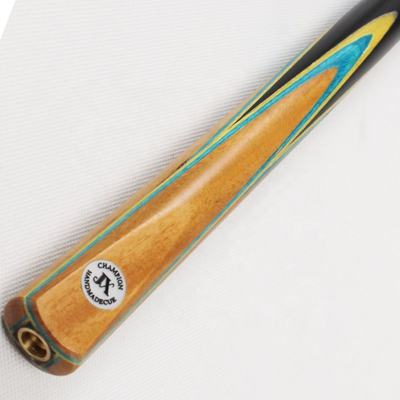 TQG-JX-064 Best-Selling Three-Quarters Snooker Cue Stick 57 Inches 8.5mm White Wax Wood Dyed Ebony Stainless Steel Carbon Maple