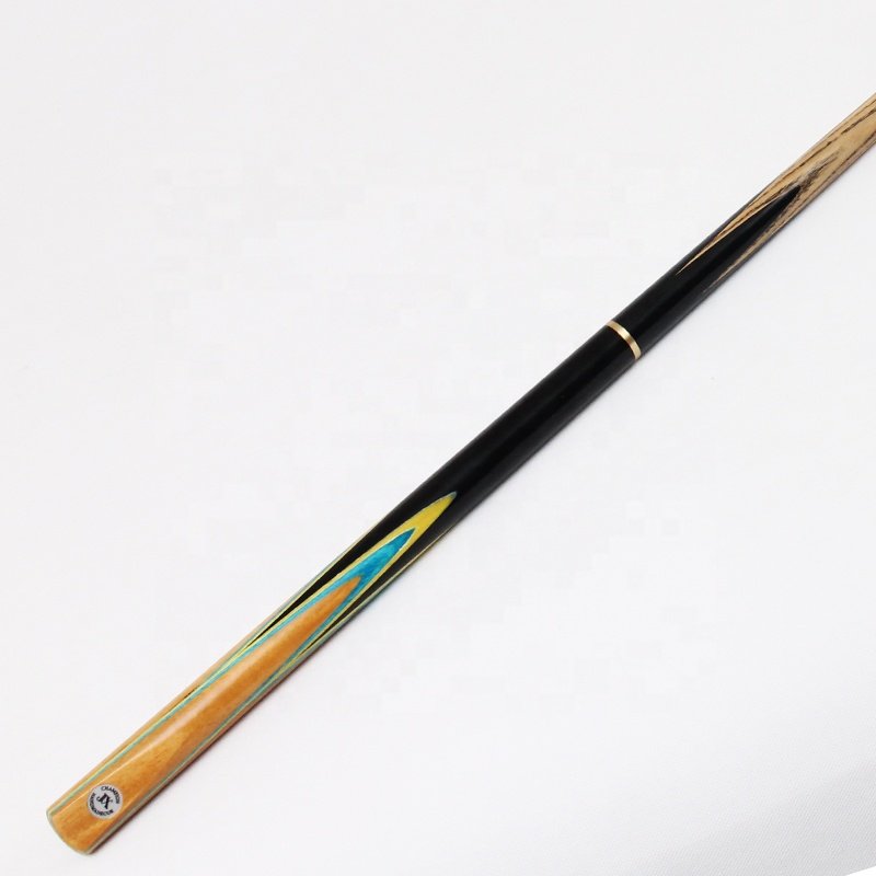 TQG-JX-064 Best-Selling Three-Quarters Snooker Cue Stick 57 Inches 8.5mm White Wax Wood Dyed Ebony Stainless Steel Carbon Maple
