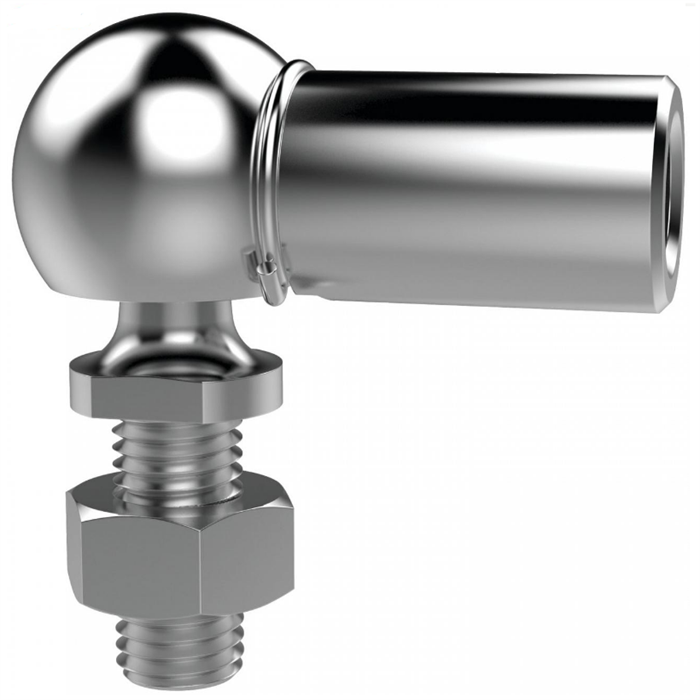 High Precision Custom Adjustable Axial Ball and Socket Joints with Threaded Stud and Nut