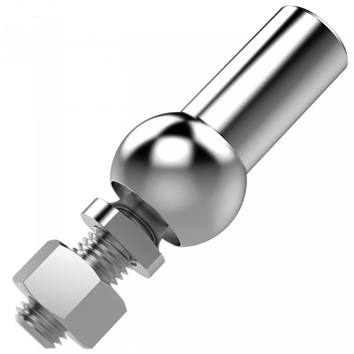 High Precision Custom Adjustable Axial Ball and Socket Joints with Threaded Stud and Nut