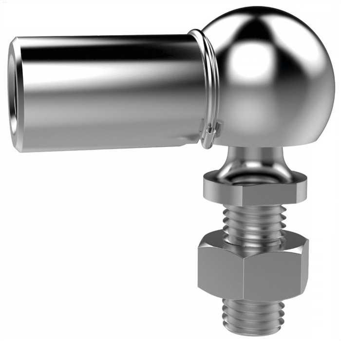 High Precision Custom Adjustable Axial Ball and Socket Joints with Threaded Stud and Nut