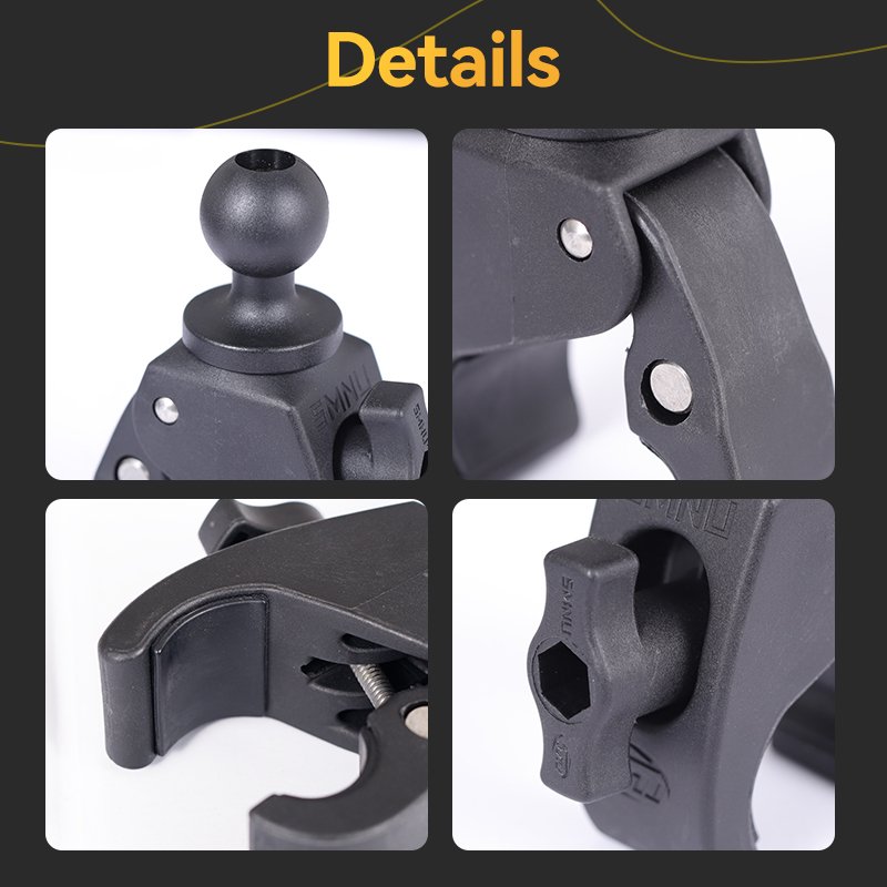 SMNU Super Clamp Ball Heads Adjustable Base for Motorcycle Handle Bar Phone Holder Atv Mtb Phone Mount