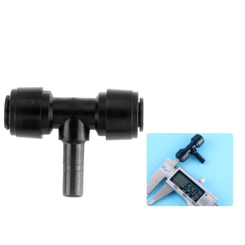 1/4 Inch Quick Connector Male Female Tee Union Elbow Plastic Black 1/4" Adapters Quick Fitting Ro System Accessories