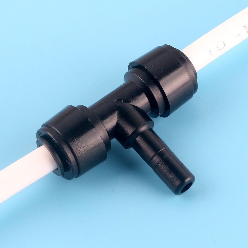 1/4 Inch Quick Connector Male Female Tee Union Elbow Plastic Black 1/4" Adapters Quick Fitting Ro System Accessories