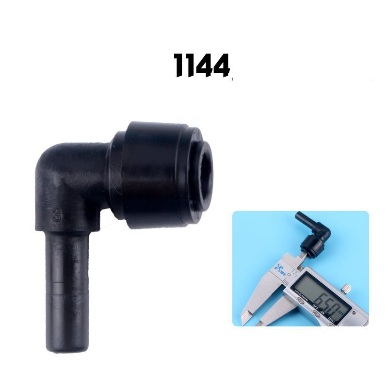 1/4 Inch Quick Connector Male Female Tee Union Elbow Plastic Black 1/4" Adapters Quick Fitting Ro System Accessories