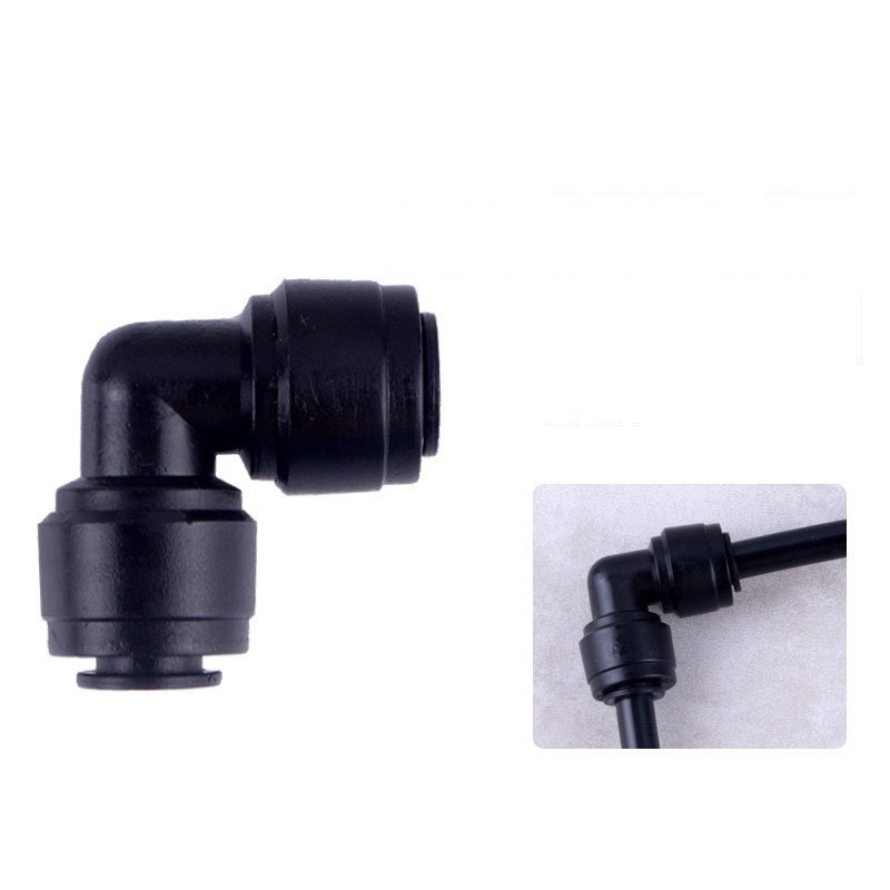 1/4 Inch Quick Connector Male Female Tee Union Elbow Plastic Black 1/4" Adapters Quick Fitting Ro System Accessories