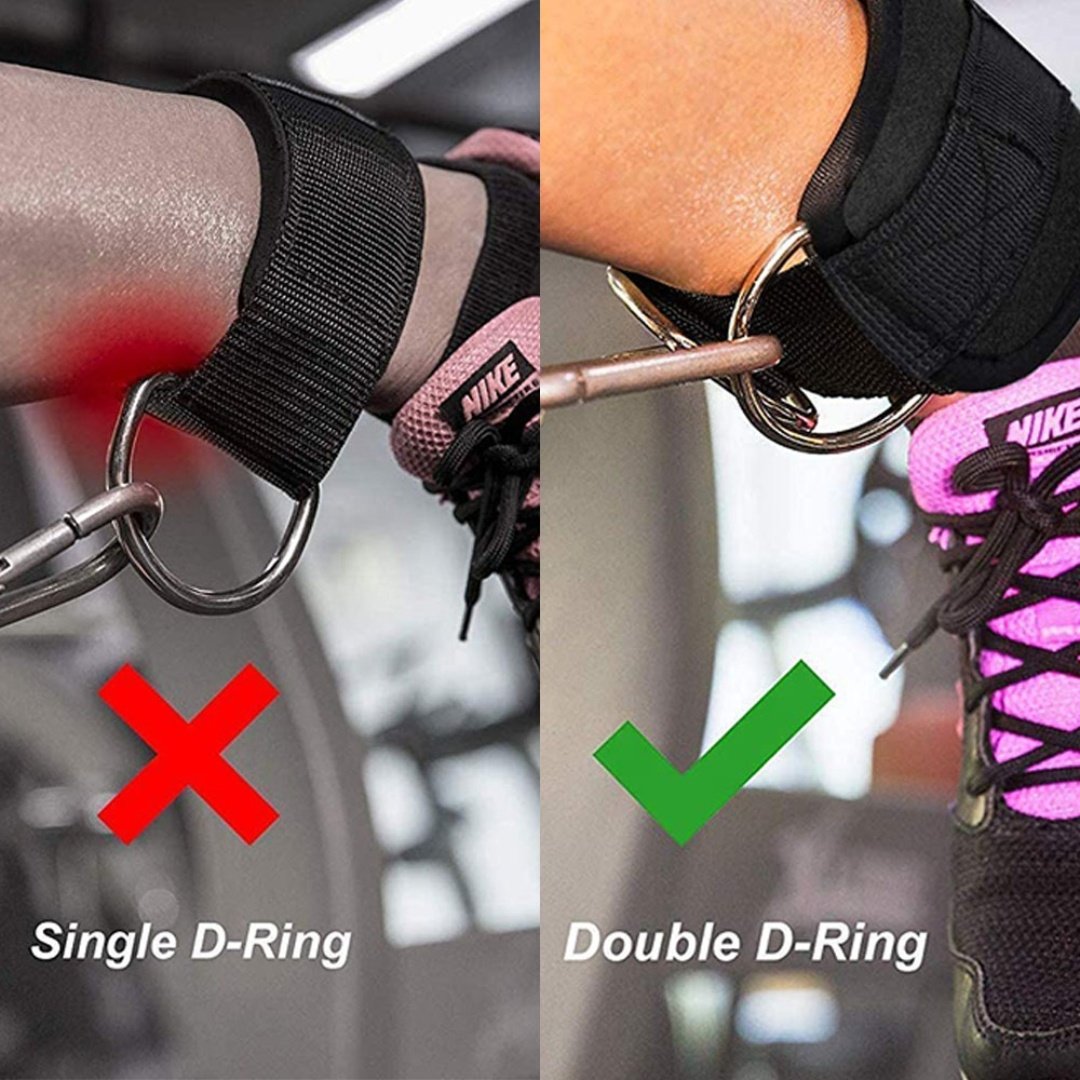 Ankle Straps for Men's and Women's Cable Machines for Kickbacks Glute Exercises Leg Extensions Curls and Hip Abductors