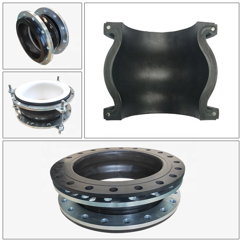Customizable Big Size Metal Steel Flange Vulcanized Ball Resistant Flex Expans Connector Pump And Valve Expansion Joint Rubber