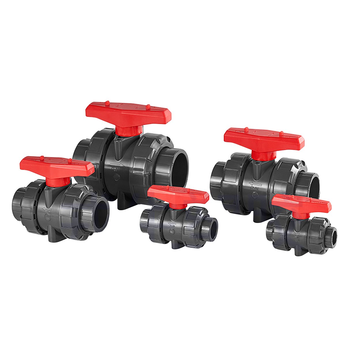 UPVC Full Flow Ball Valve with Double True Joint Full Socket Sliding Ball Valve for Irrigation